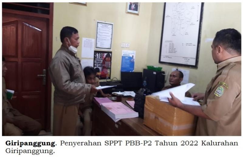 Penyerahan Sppt Pbb P2 Tahun 2022